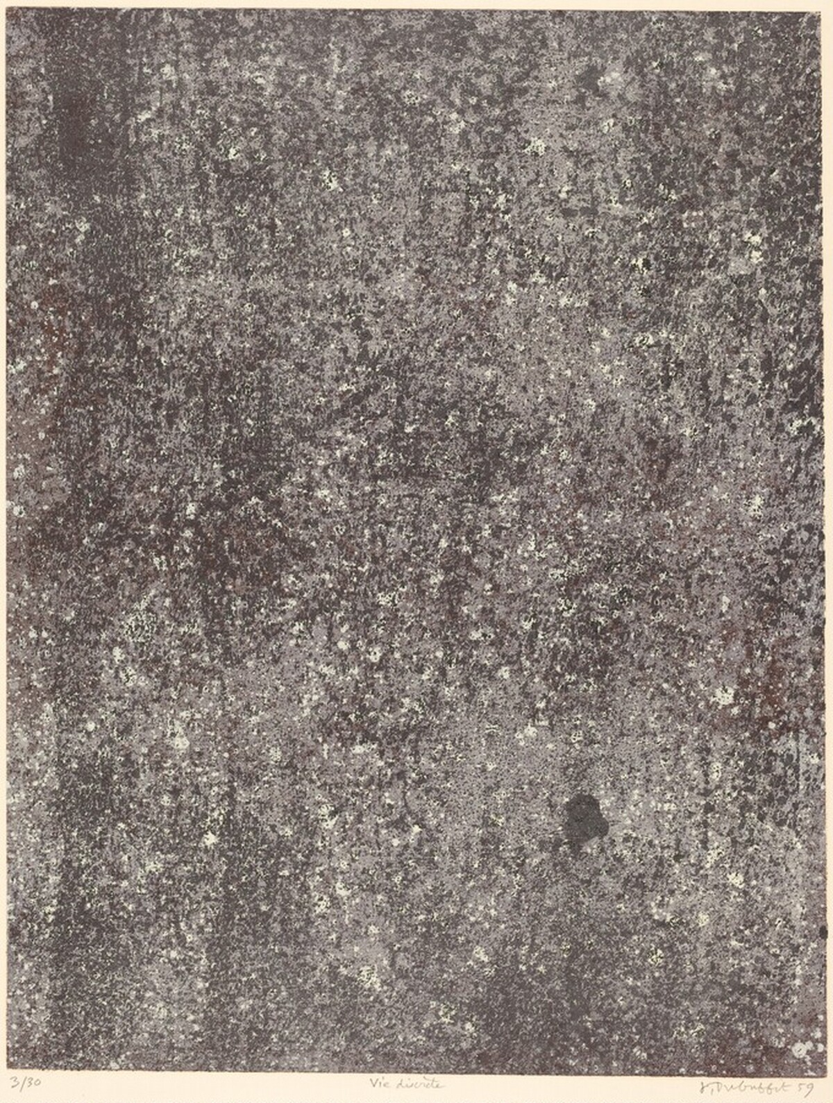 Vie discrete by Jean Dubuffet