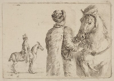 Polish Attendant Holding the Bridle of a Horse