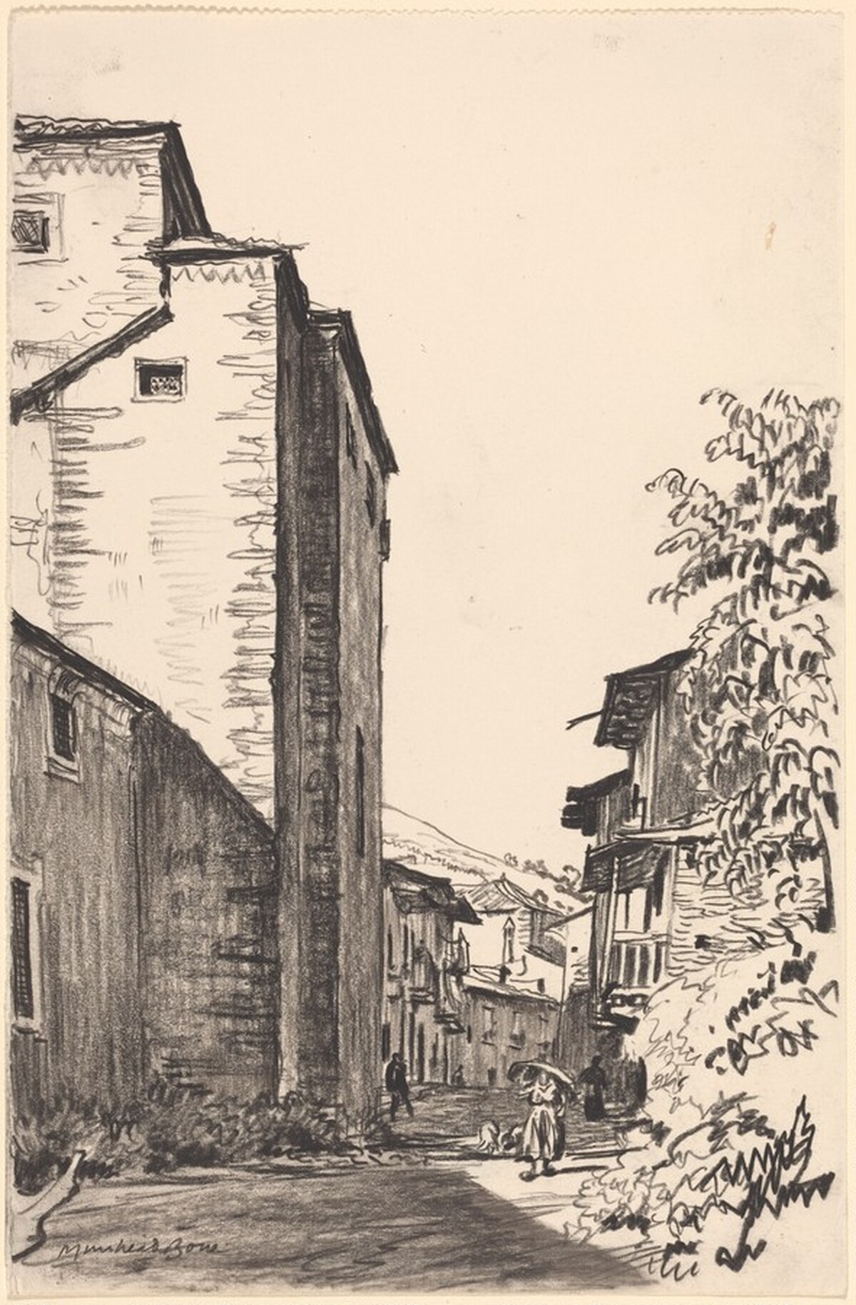 Convent in Villafranca del Bierzo by Sir Muirhead Bone
