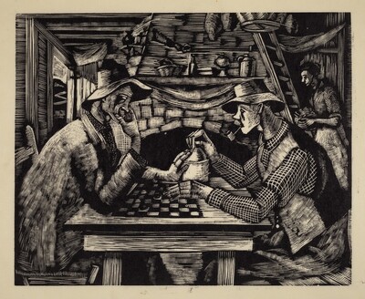 Untitled (Playing Checkers)