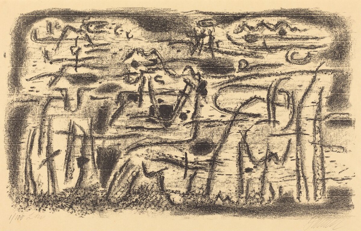 Enkidu Became Clay [Enkidu ist zu Erde geworden] by Willi Baumeister