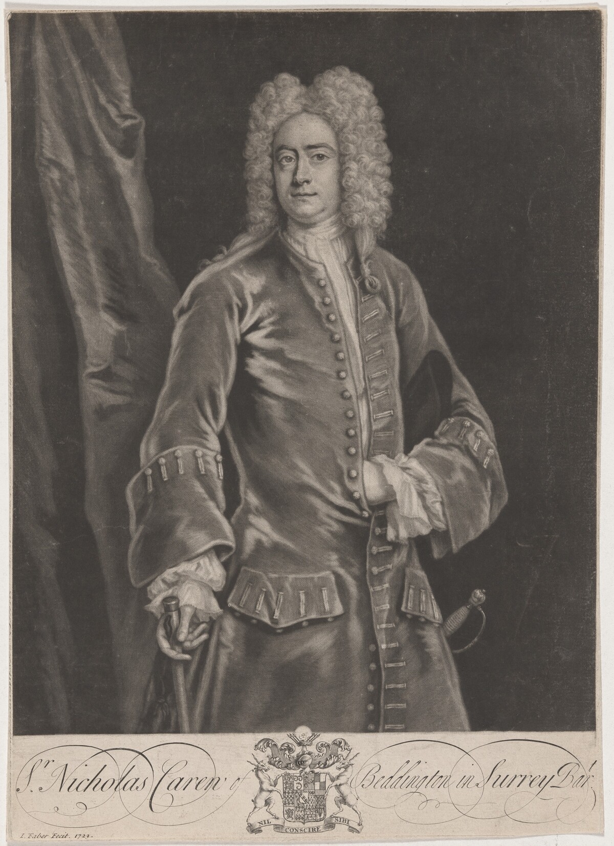 Sir Nicholas Caren of Beddington by John Faber II