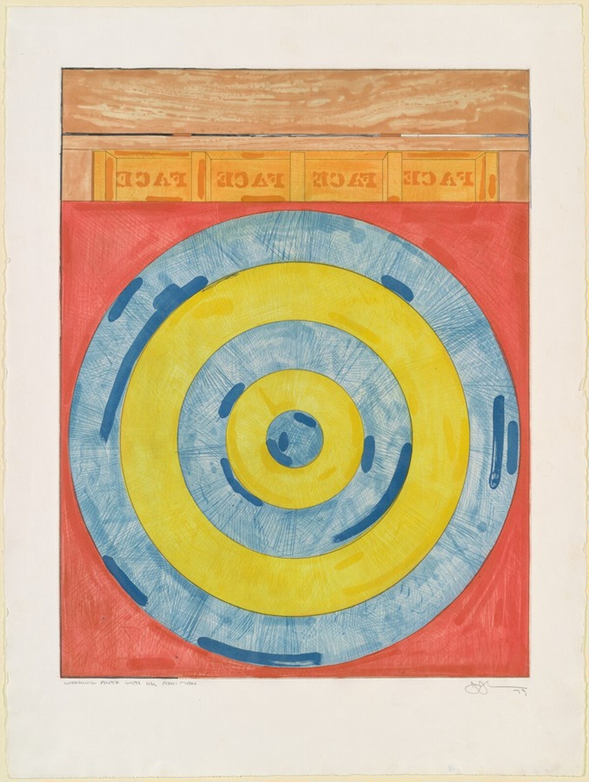 Target with Four Faces [working proof] by Jasper Johns