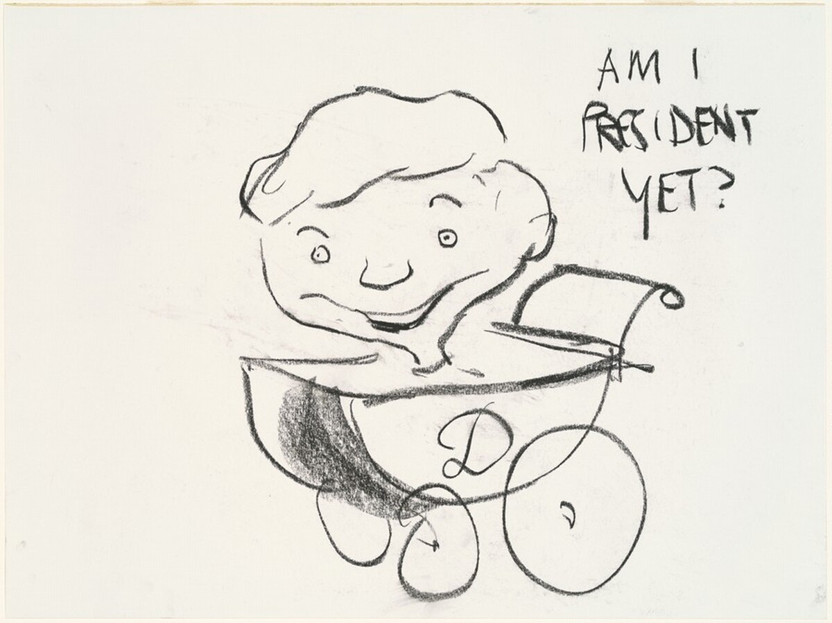 Vice President Dan Quayle by Pat Oliphant