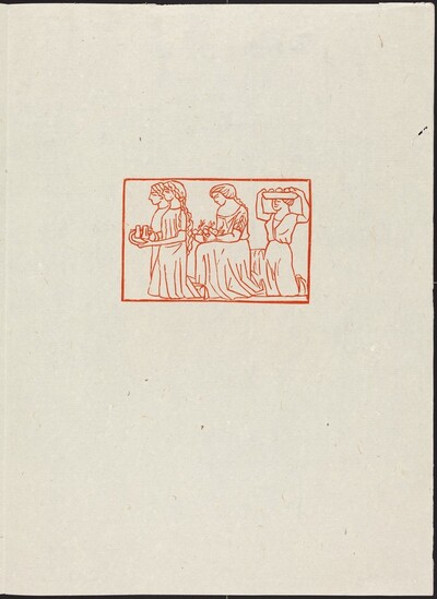 Fourth Eclogue: The Earth Pours Freely Her Presents (Jeunes filles ...) [right]