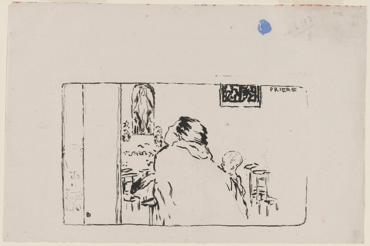 Prière (Plate 10) by Pierre Bonnard