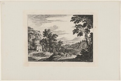 Cattle Drover in an Italian Landscape