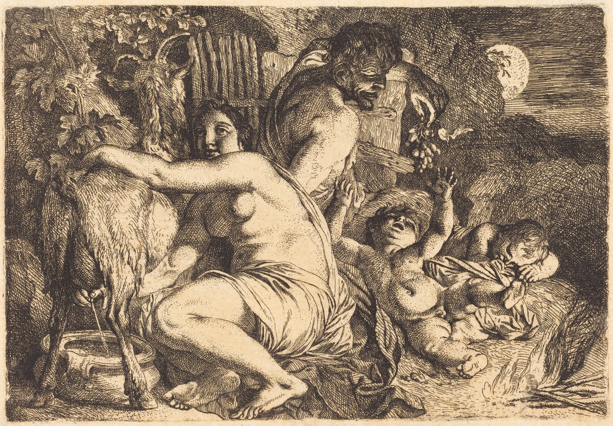 The Satyr's Family by Christian Wilhelm Ernst Dietrich