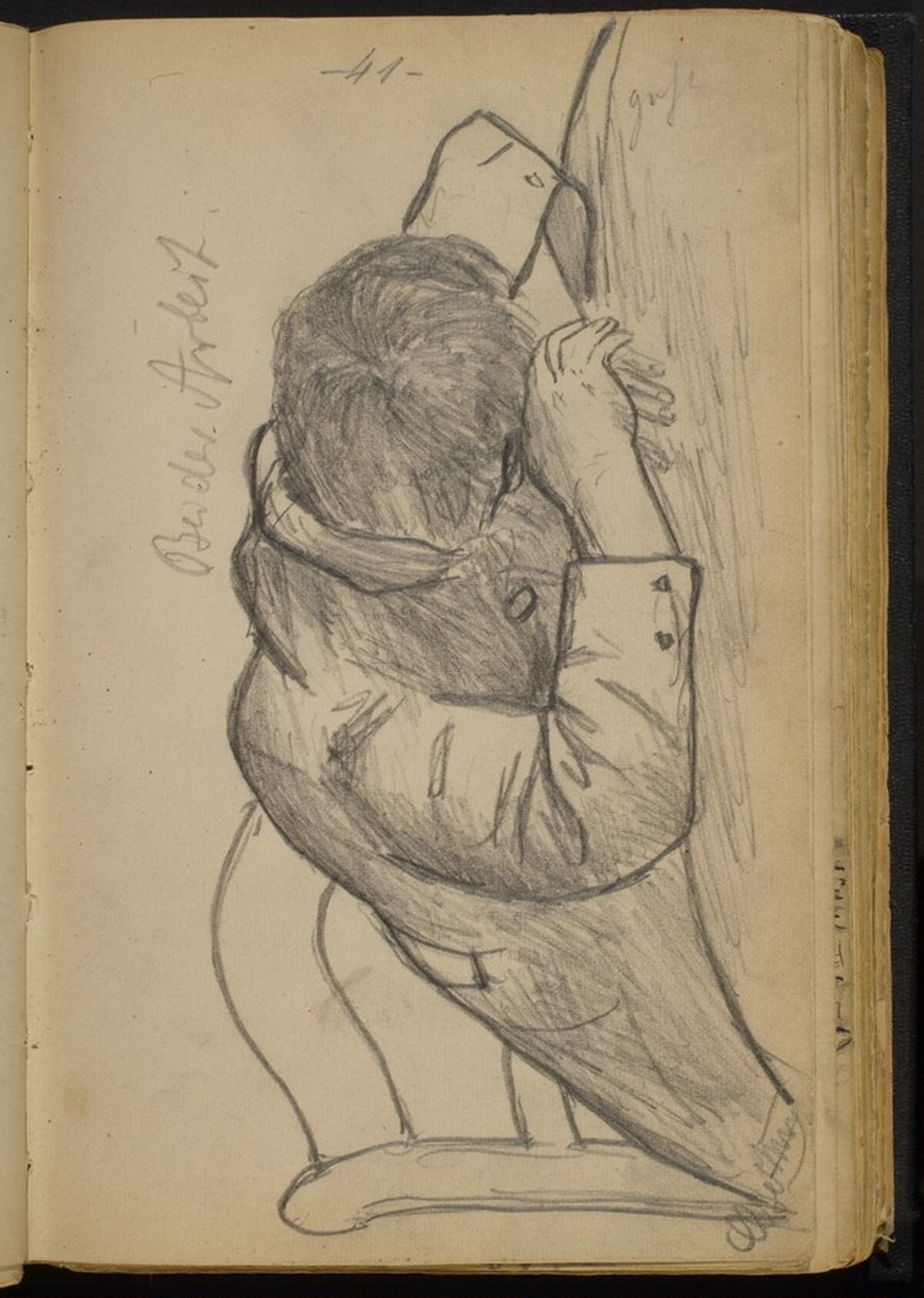 Boy Resting His Head by Max Beckmann