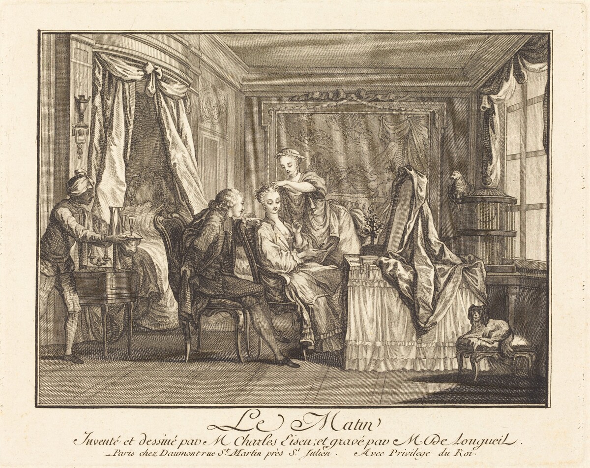 Le matin by Joseph de Longueil after Charles Eisen