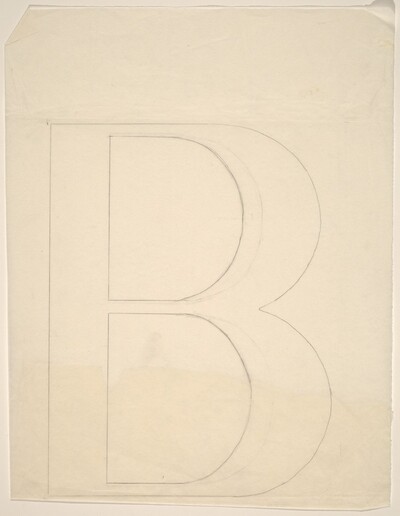 Sketch for "Building - Blocks for a Doorway" (B)