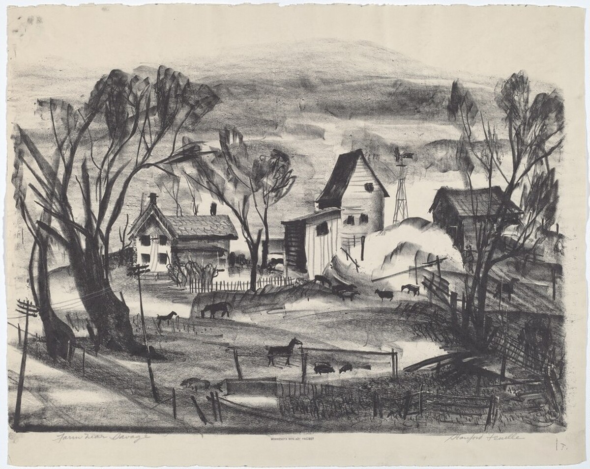 Farm Near Savage by Stanford Fenelle