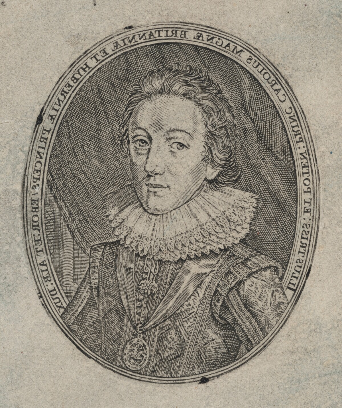 Charles I, King of England [top half] by Simon de Passe