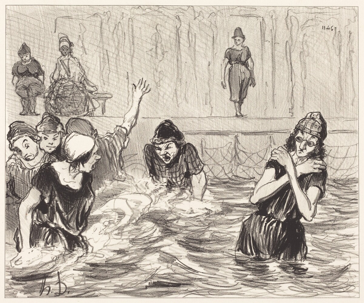Les Barbotteuses by Honoré Daumier