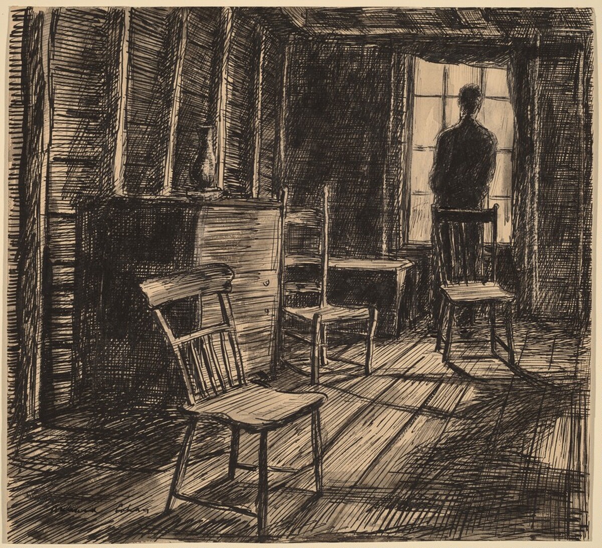 Solitude, Self-Portrait by Richard Lahey
