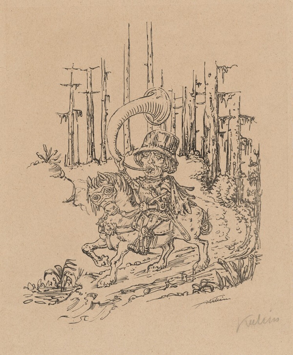 Ritter Roland (Roland the Knight) by Alfred Kubin