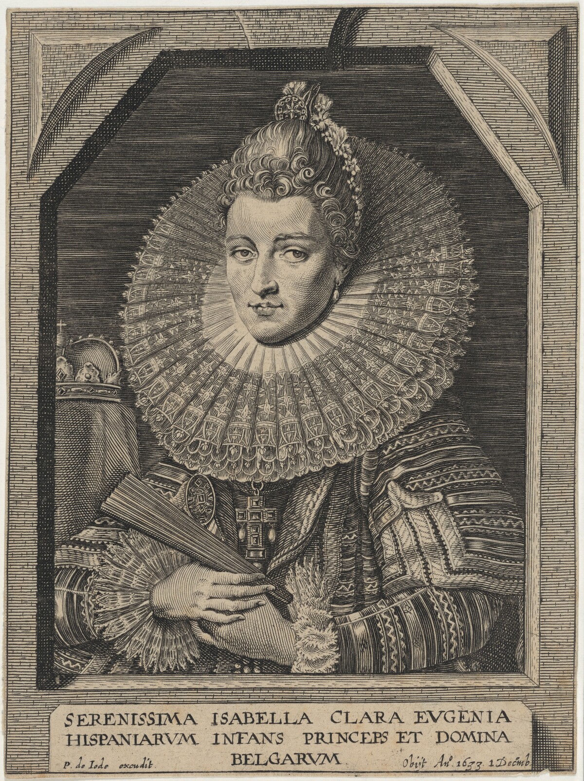 Isabella Clara Eugenia by Pieter de Jode II after Sir Peter Paul Rubens