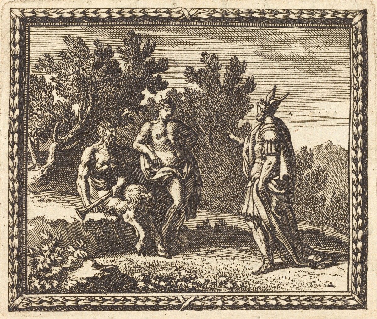 Midas with Apollo and Pan by Jean Lepautre
