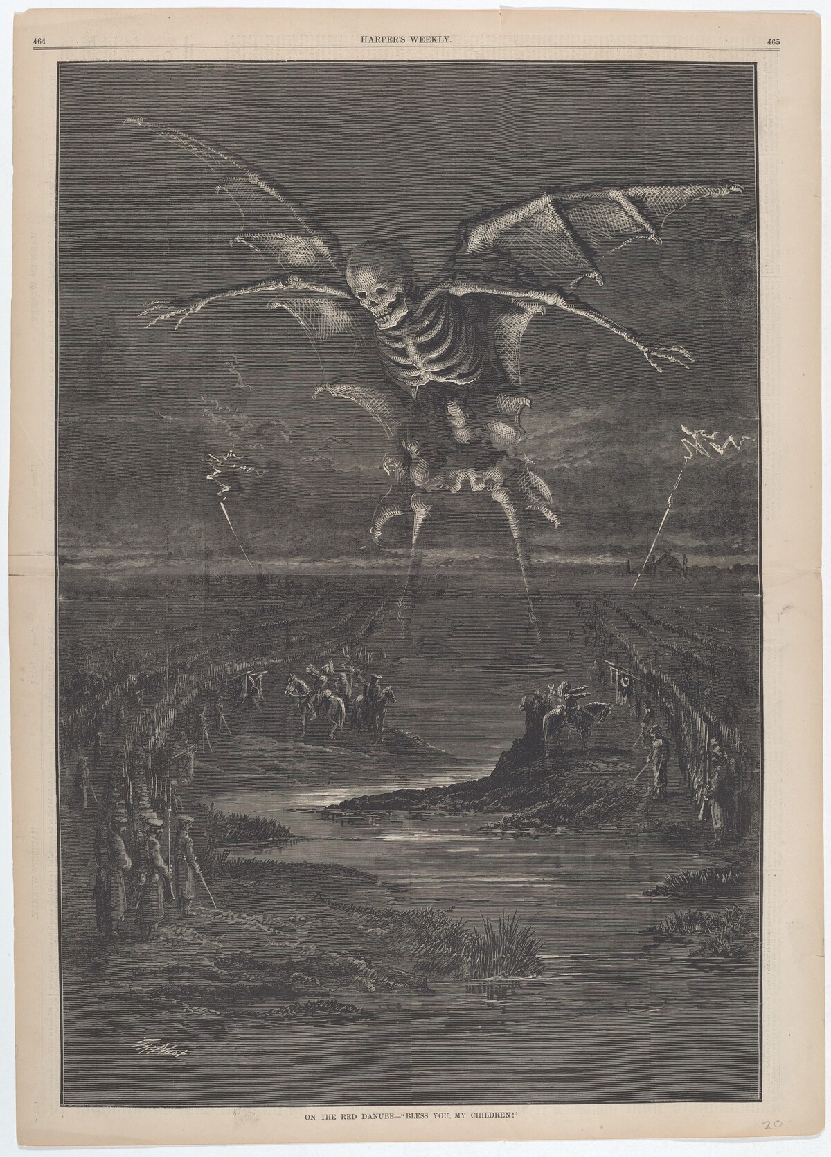 On the Red Danube - "Bless You, My Children!" by Thomas Nast