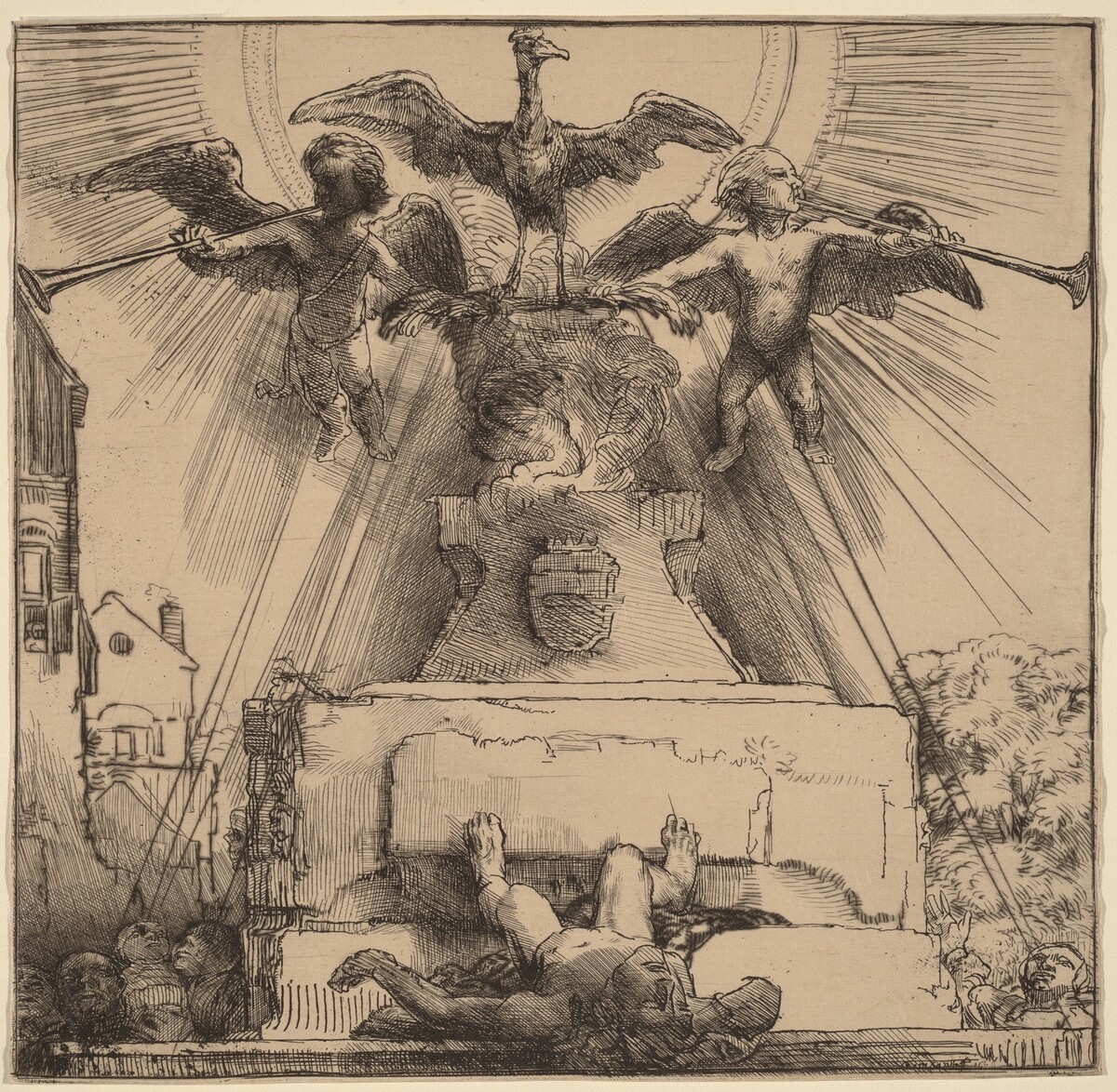 The Phoenix or the Statue Overthrown by Rembrandt van Rijn
