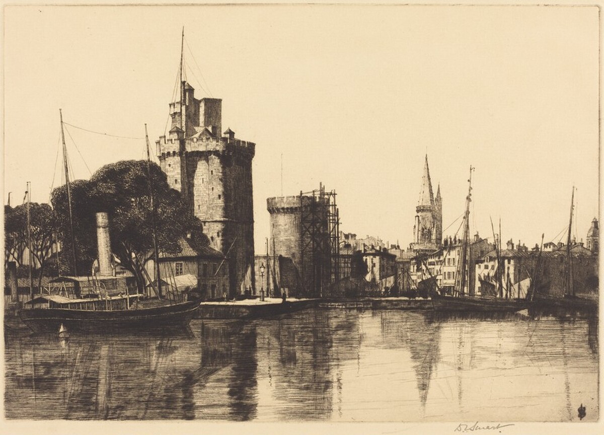 The Harbour, La Rochelle by Douglas Ion Smart