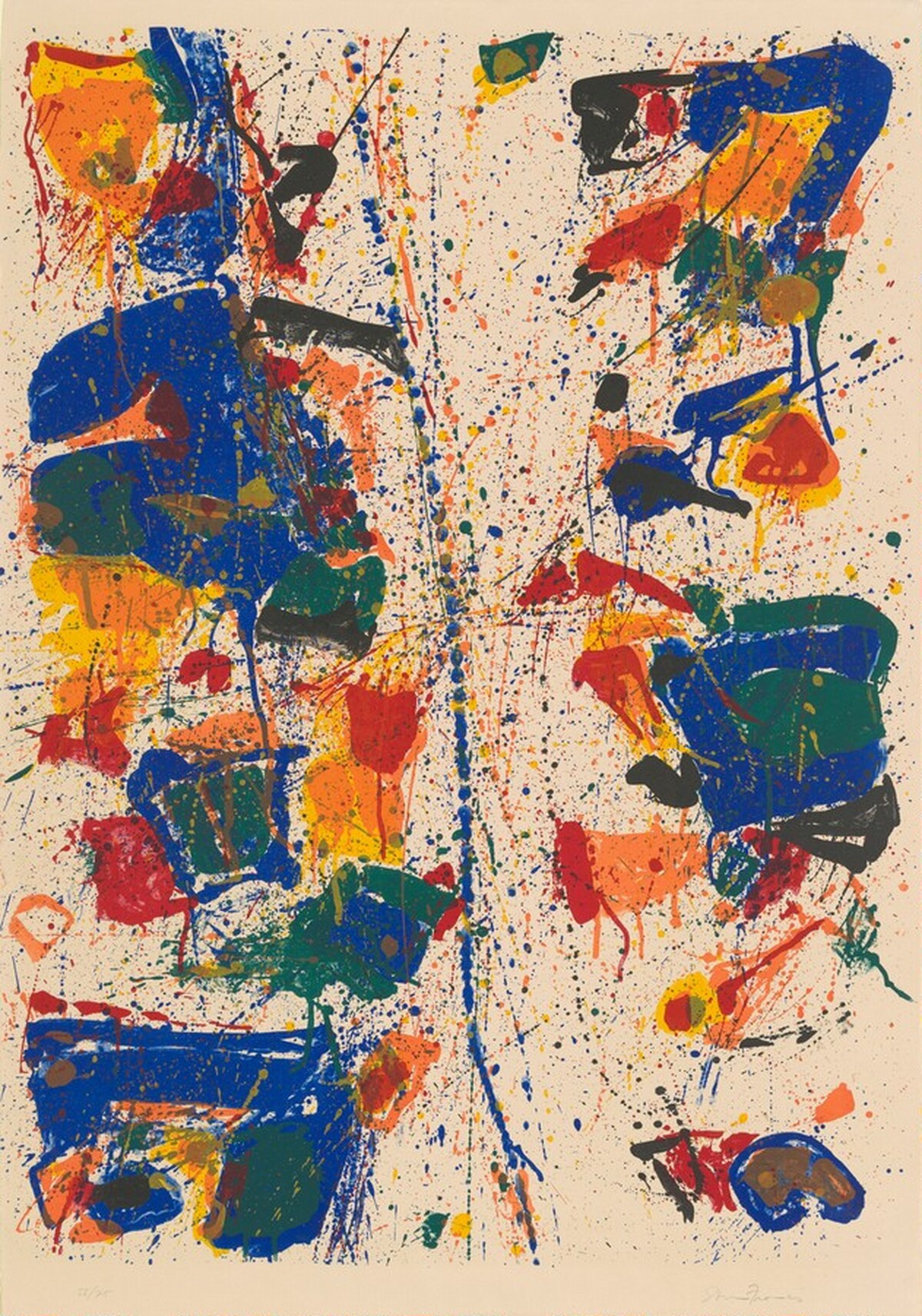 The White Line by Sam Francis