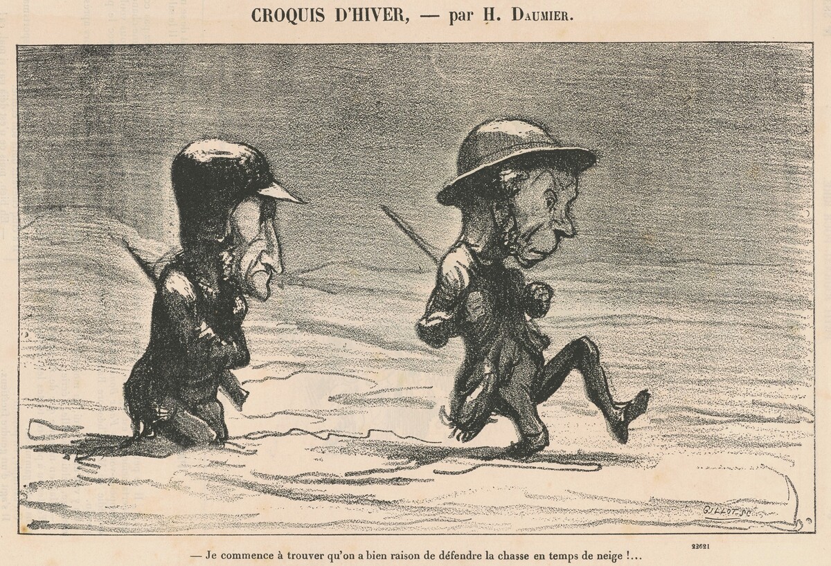 Je commence a trouver ... en temps de neige! ... by Honoré Daumier
