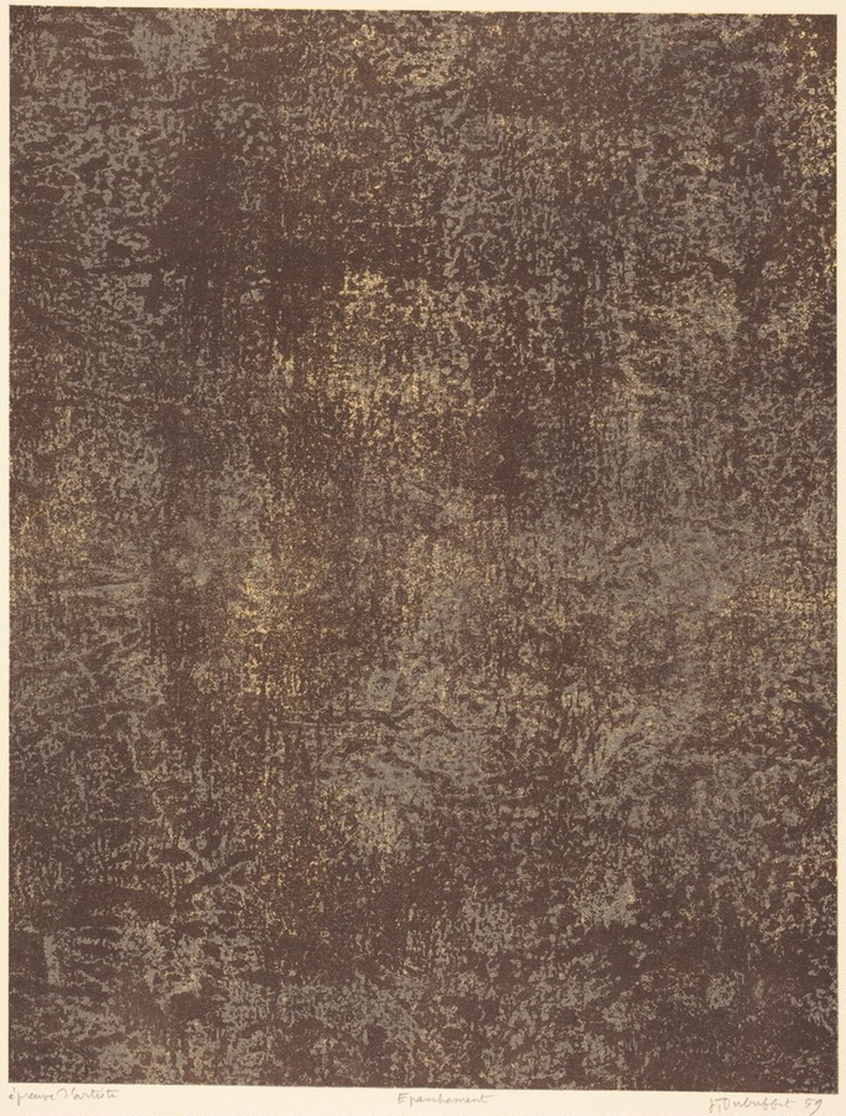 Epanchement by Jean Dubuffet