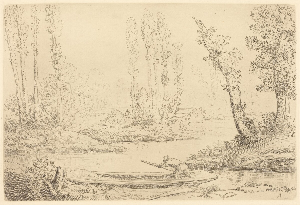 Banks of the Somme near Amiens (Bord de la Somme pres d'Amiens) by Alphonse Legros
