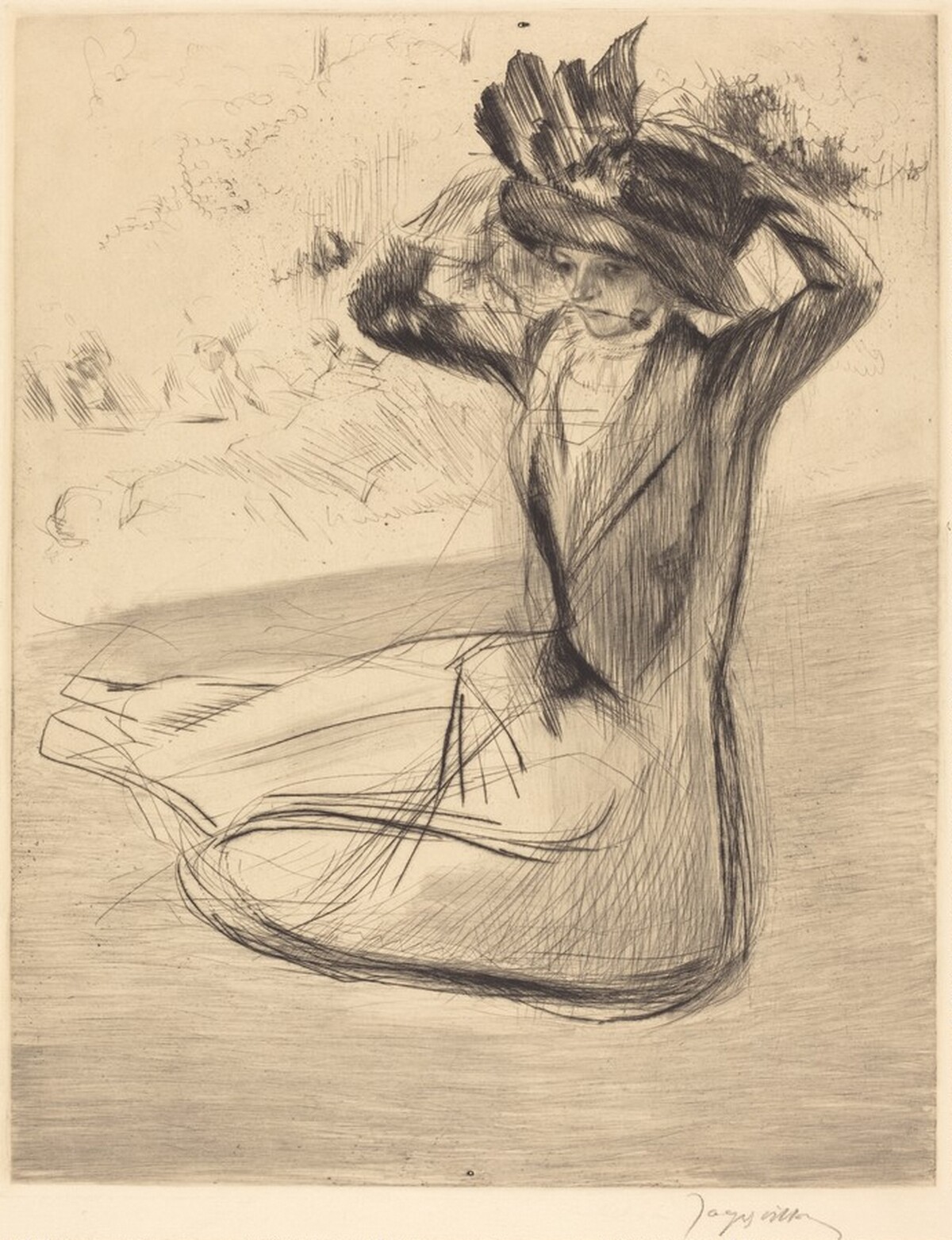 The Hatpin (L'épingle à chapeau) by Jacques Villon