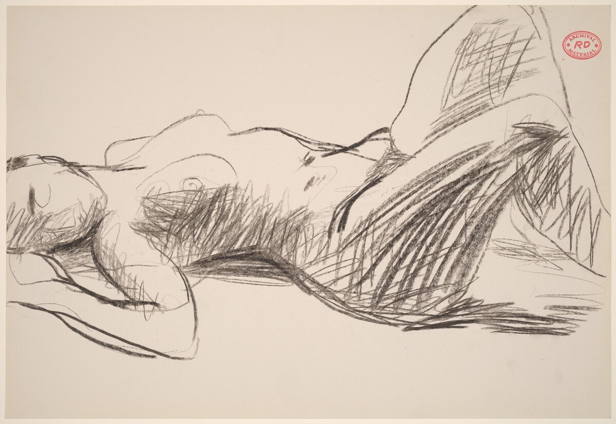 Untitled [sleeping female nude] by Richard Diebenkorn