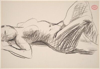 Untitled [sleeping female nude]
