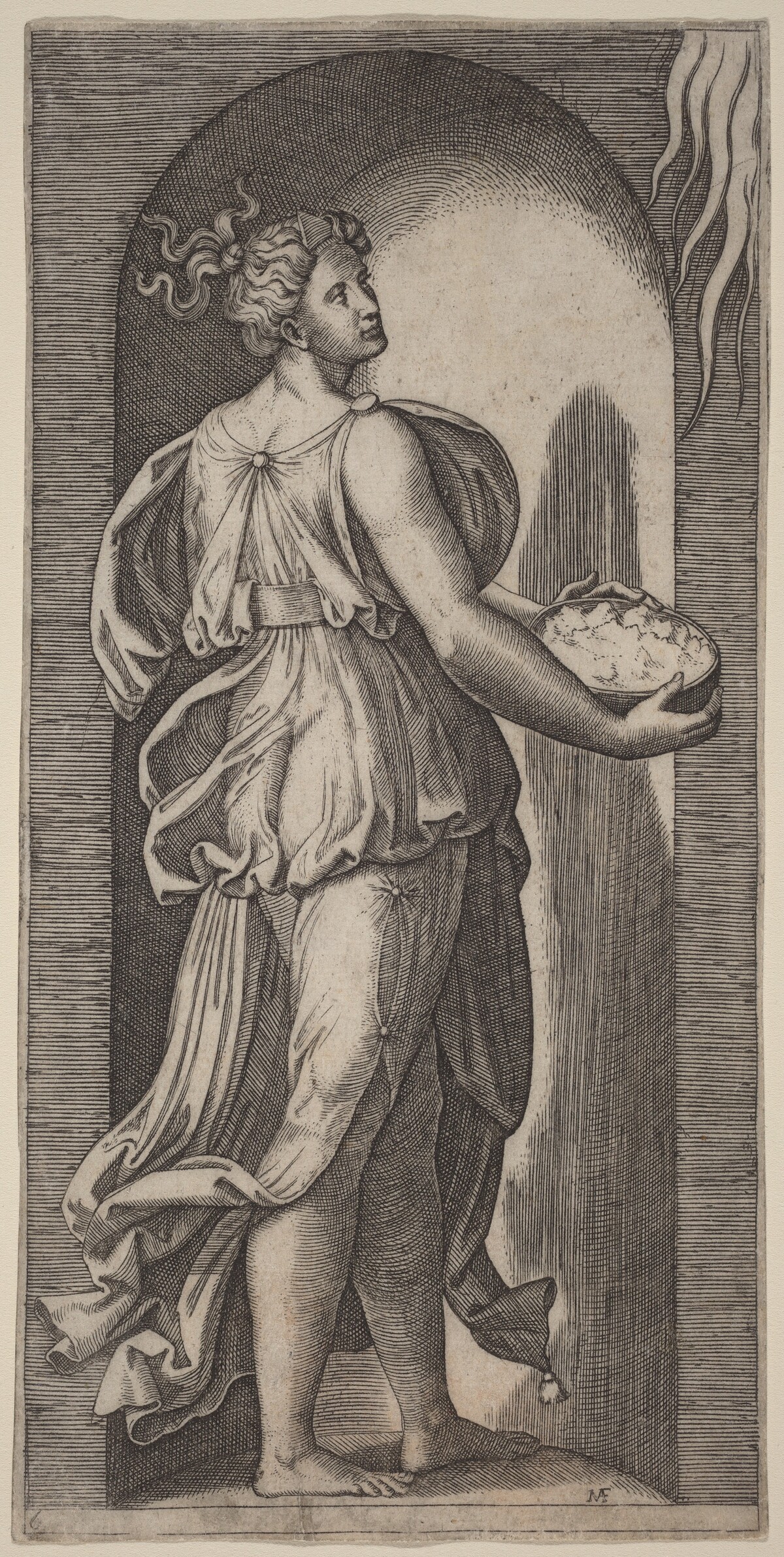 Hope by Marcantonio Raimondi after Raphael