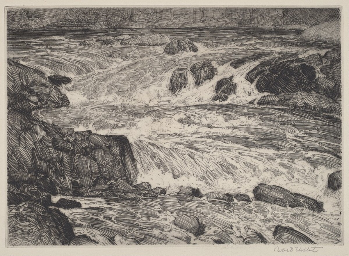 Mountain Stream by Robert Hogg Nisbet