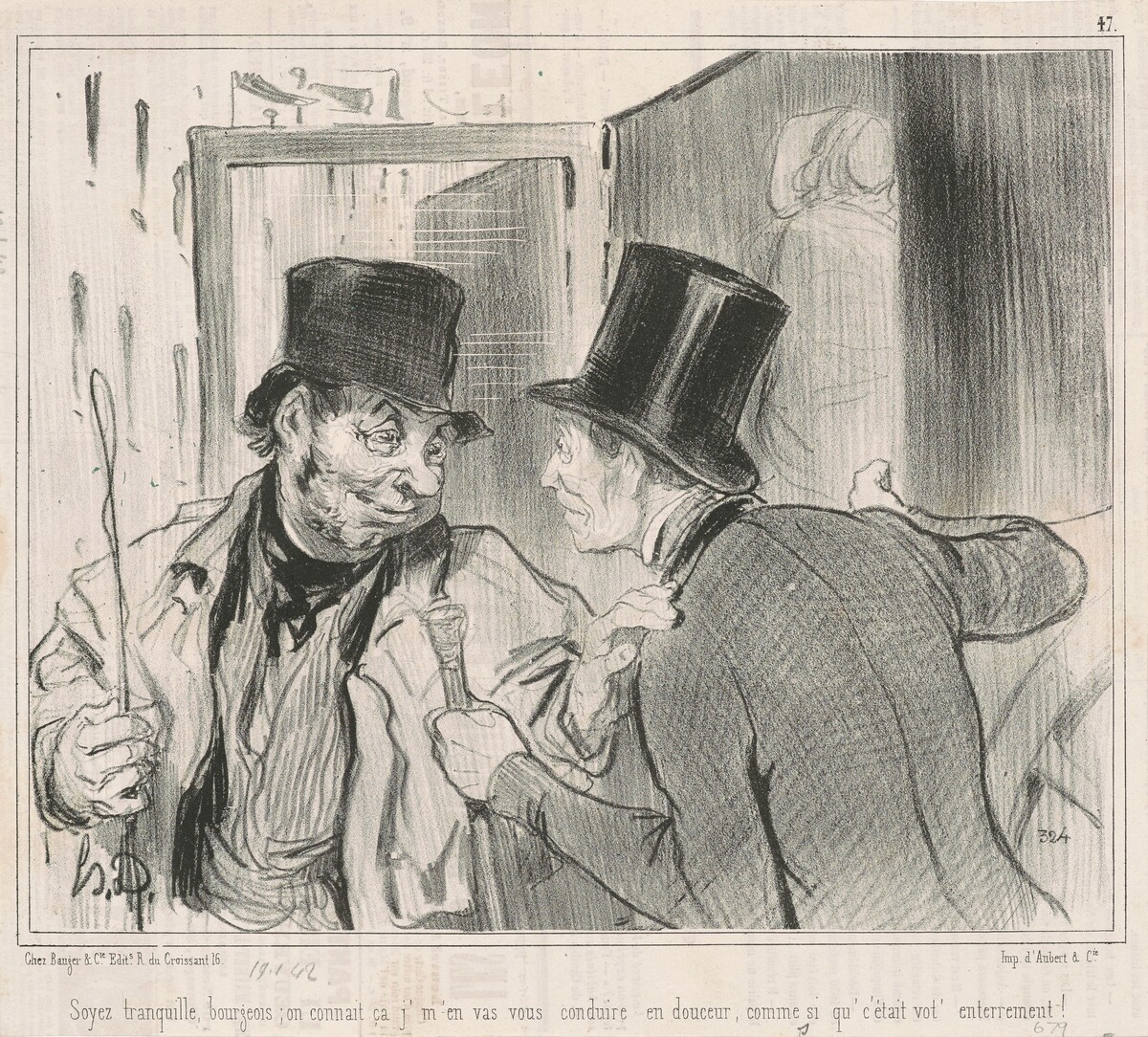 Soyez tranquille bourgeois, on connait by Honoré Daumier