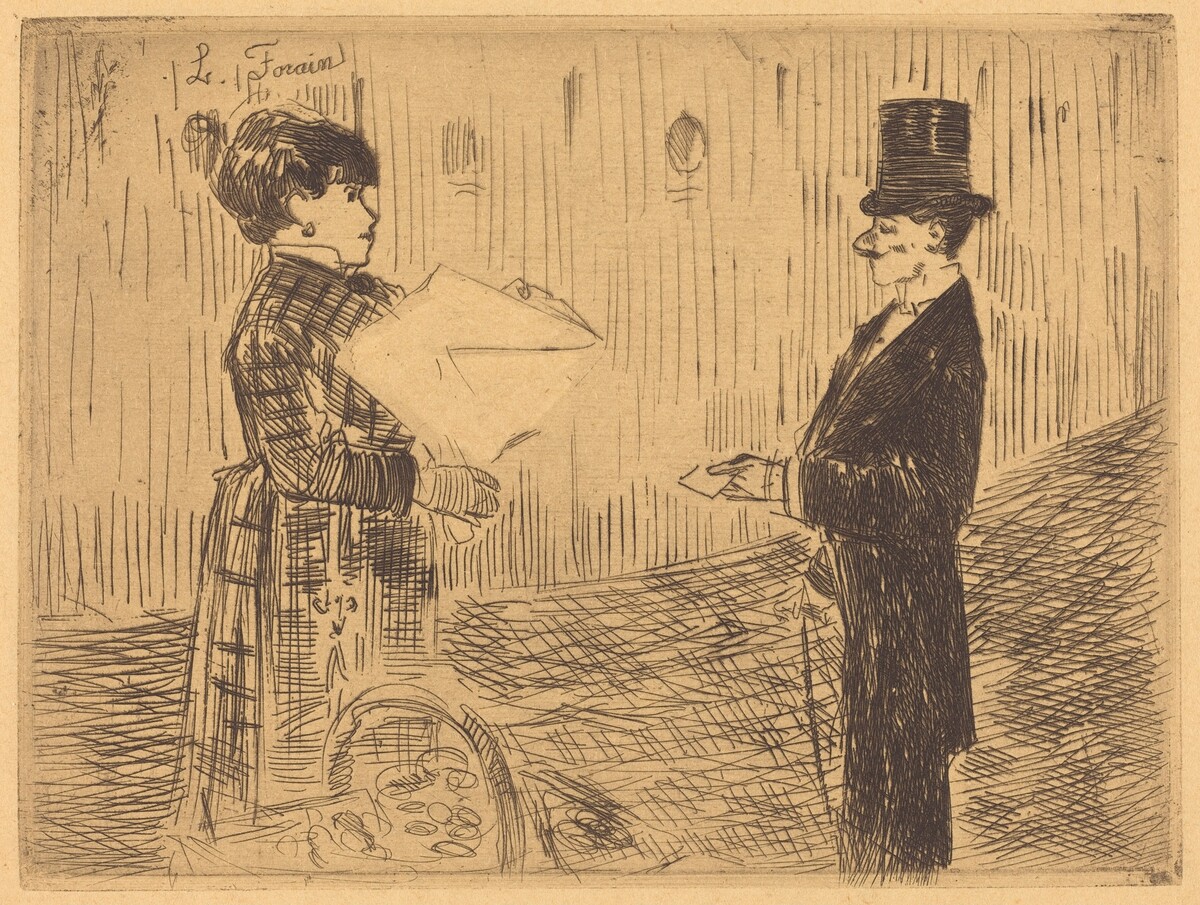 Le bouquet (The Bouquet) by Jean-Louis Forain