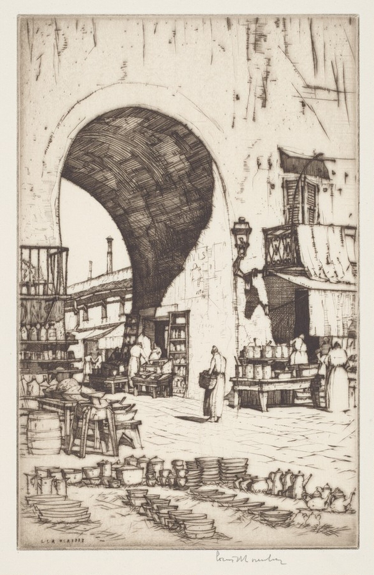 Cours Saleya, Nice by Louis Conrad Rosenberg