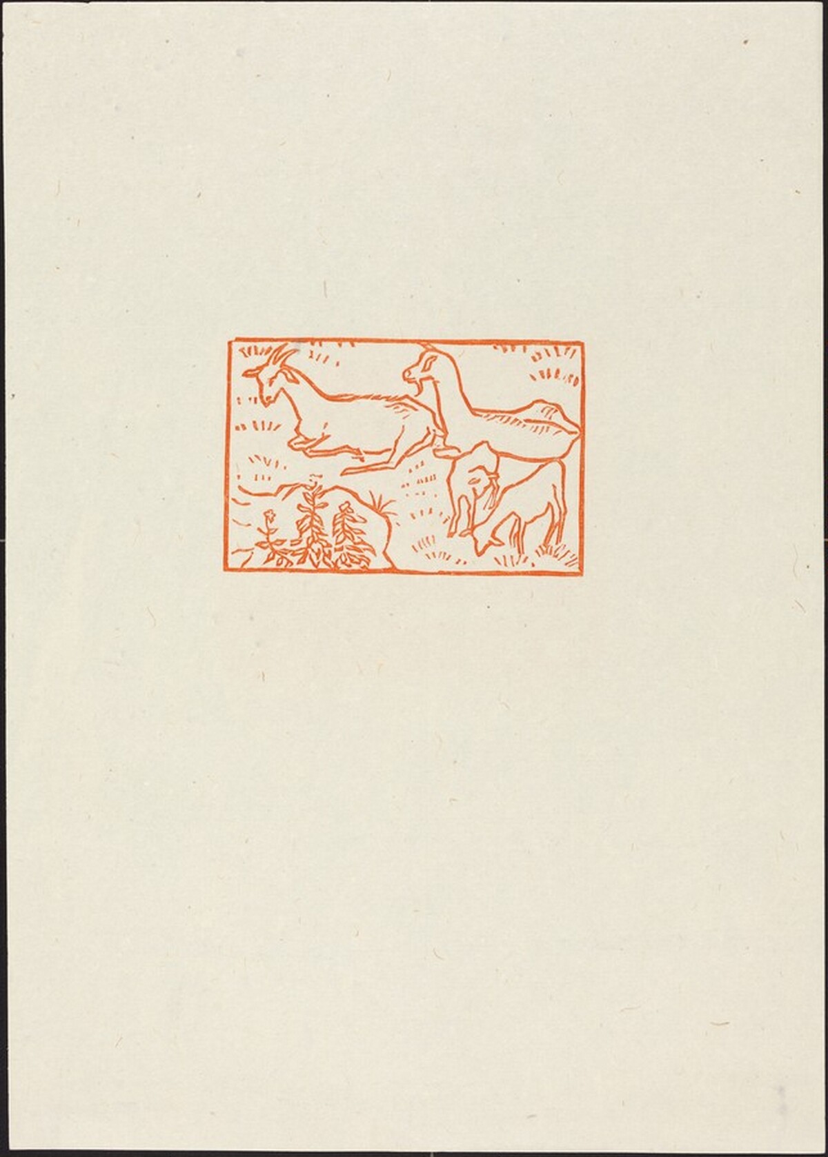 First Eclogue: Goats with Newly-Born Twins (Chevre et chevreaux) by Aristide Maillol