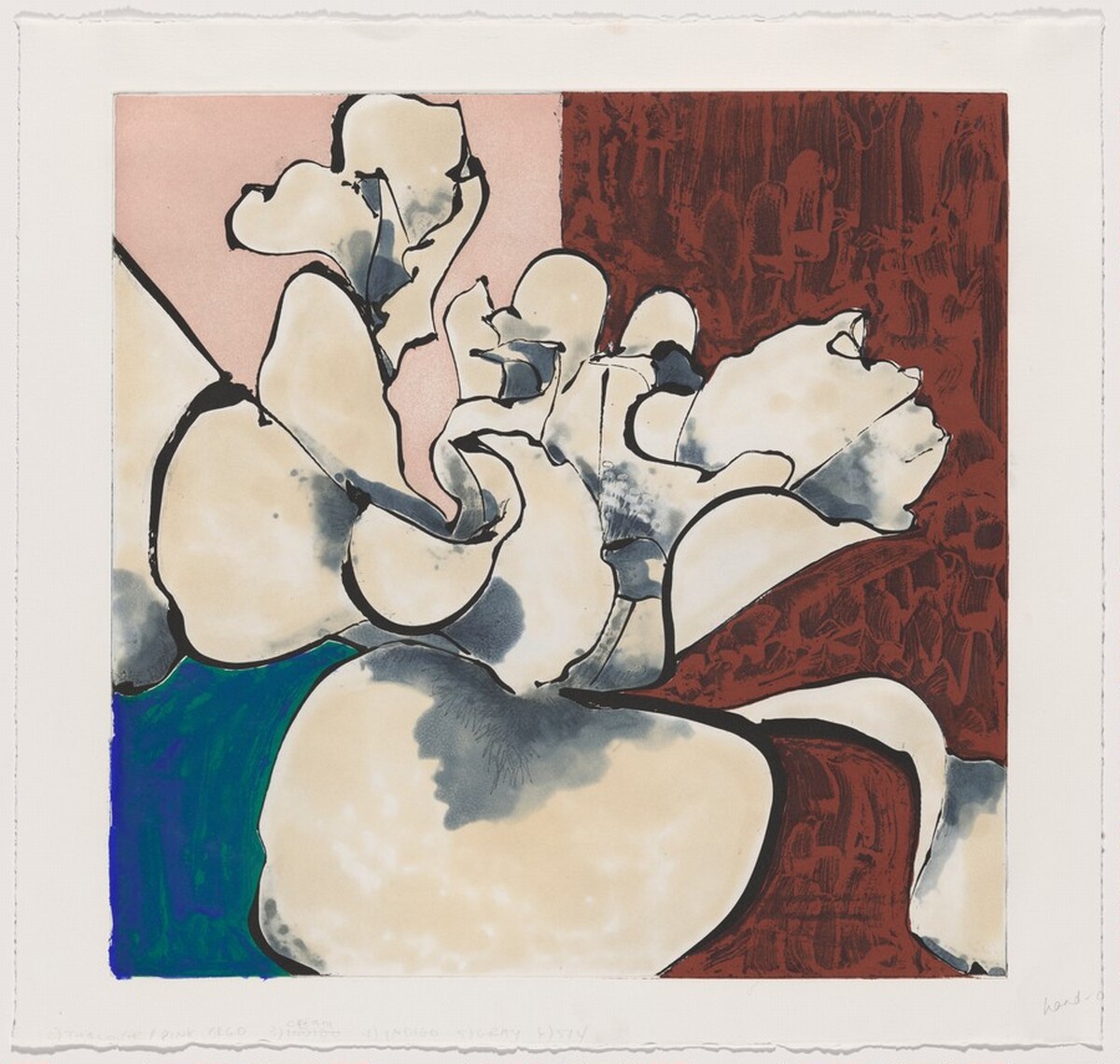Camellia White [working proof 6] by Robert Kushner