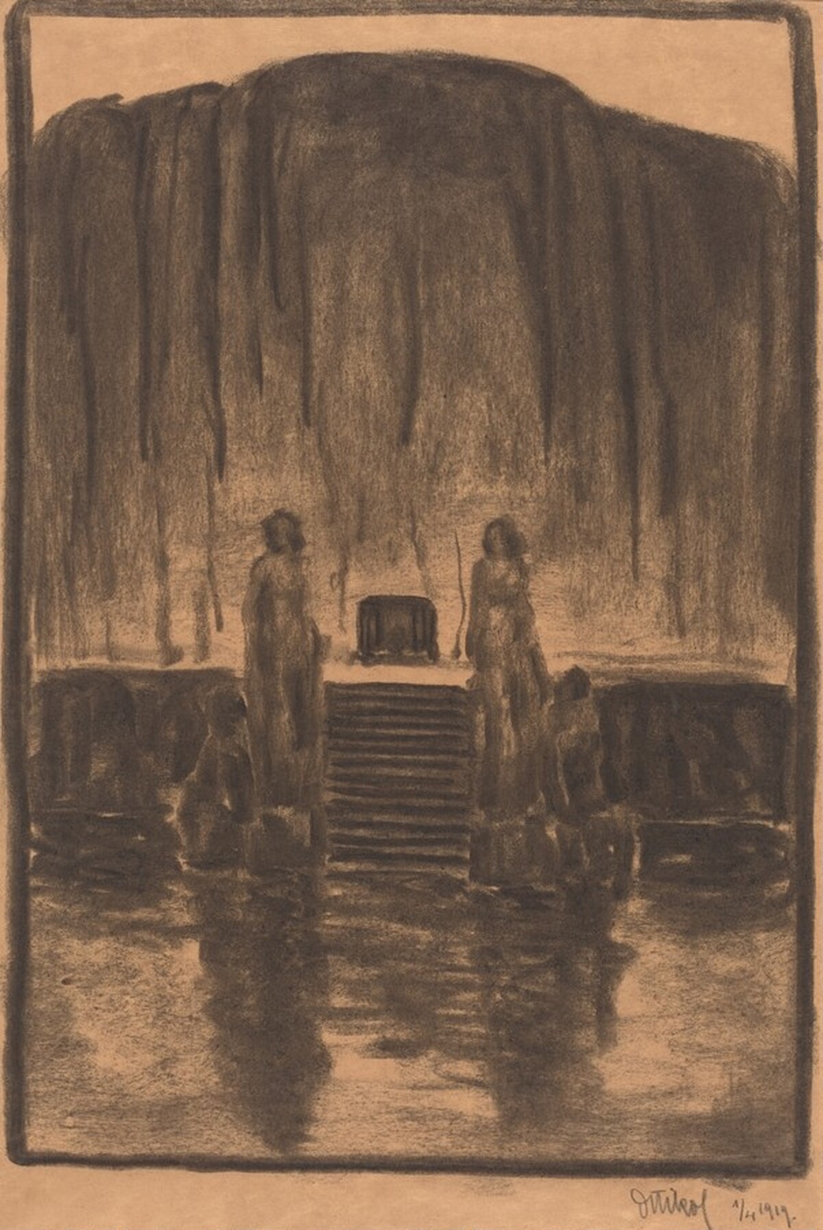 Nudes on Pedestals by Frantisek Drtikol
