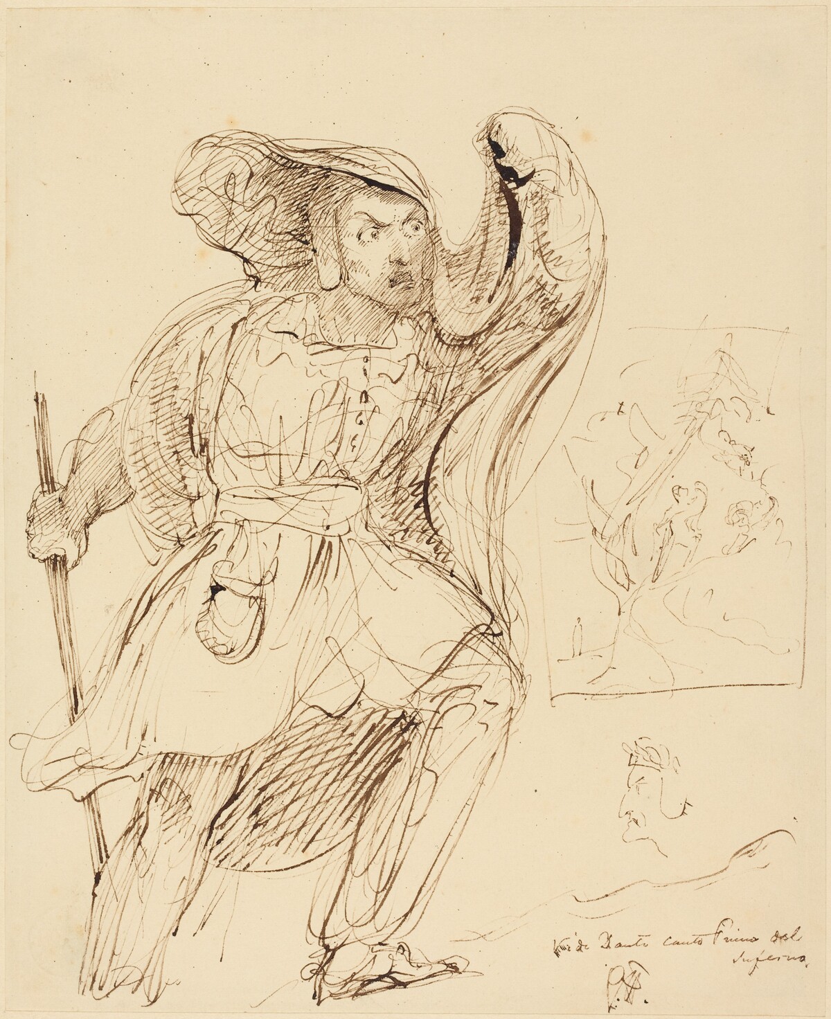 Studies for a Scene from Dante's "Inferno" by Sir George Hayter