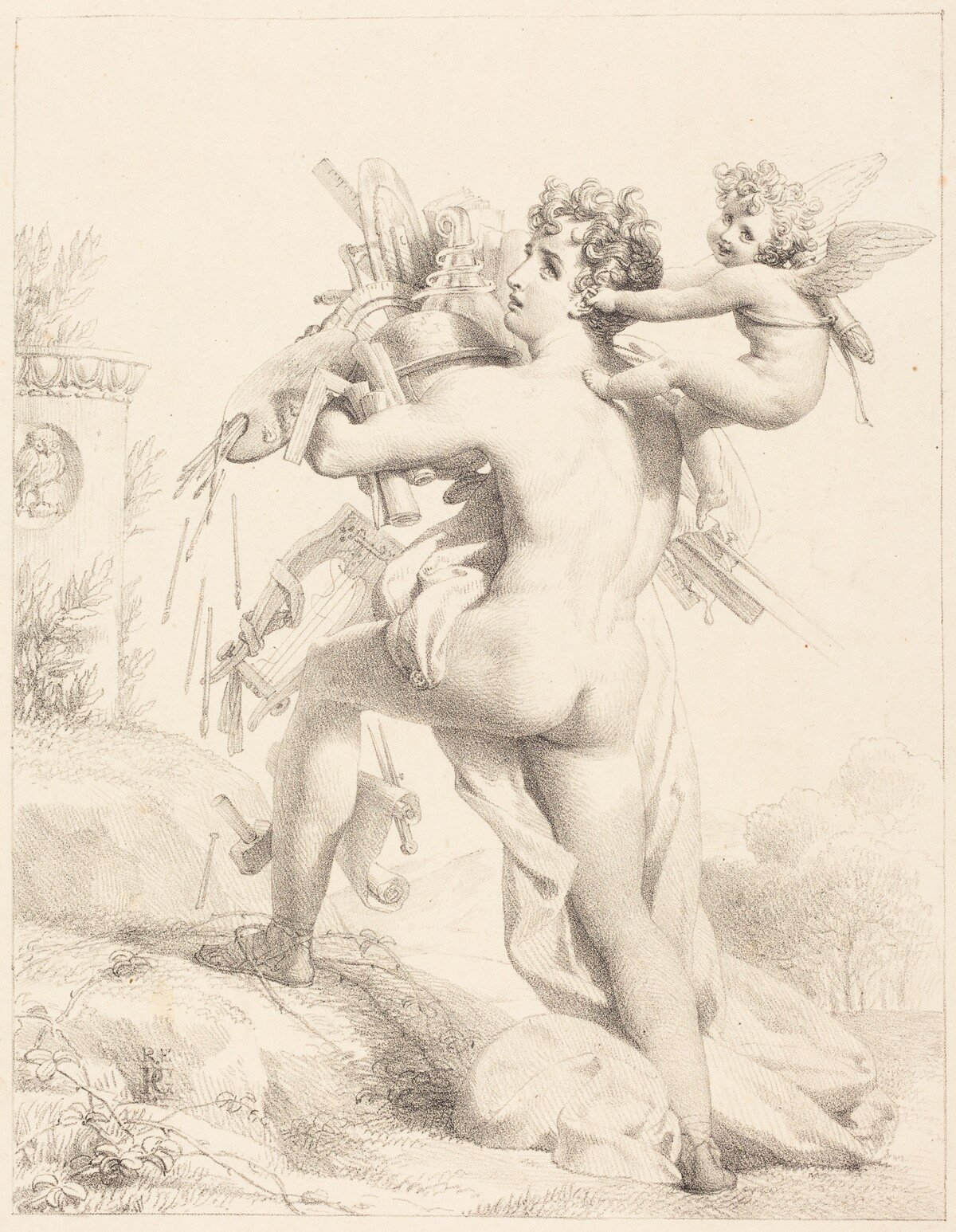 Grasp All, Lose All (Qui trop embrasse, mal etrient) by Baron Pierre-Narcisse Guerin