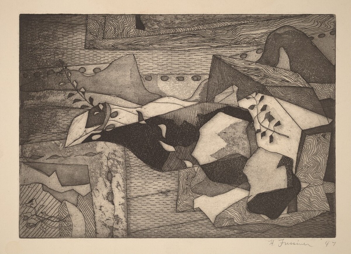 Untitled (Cubist Still-Life) by Howard Fussiner