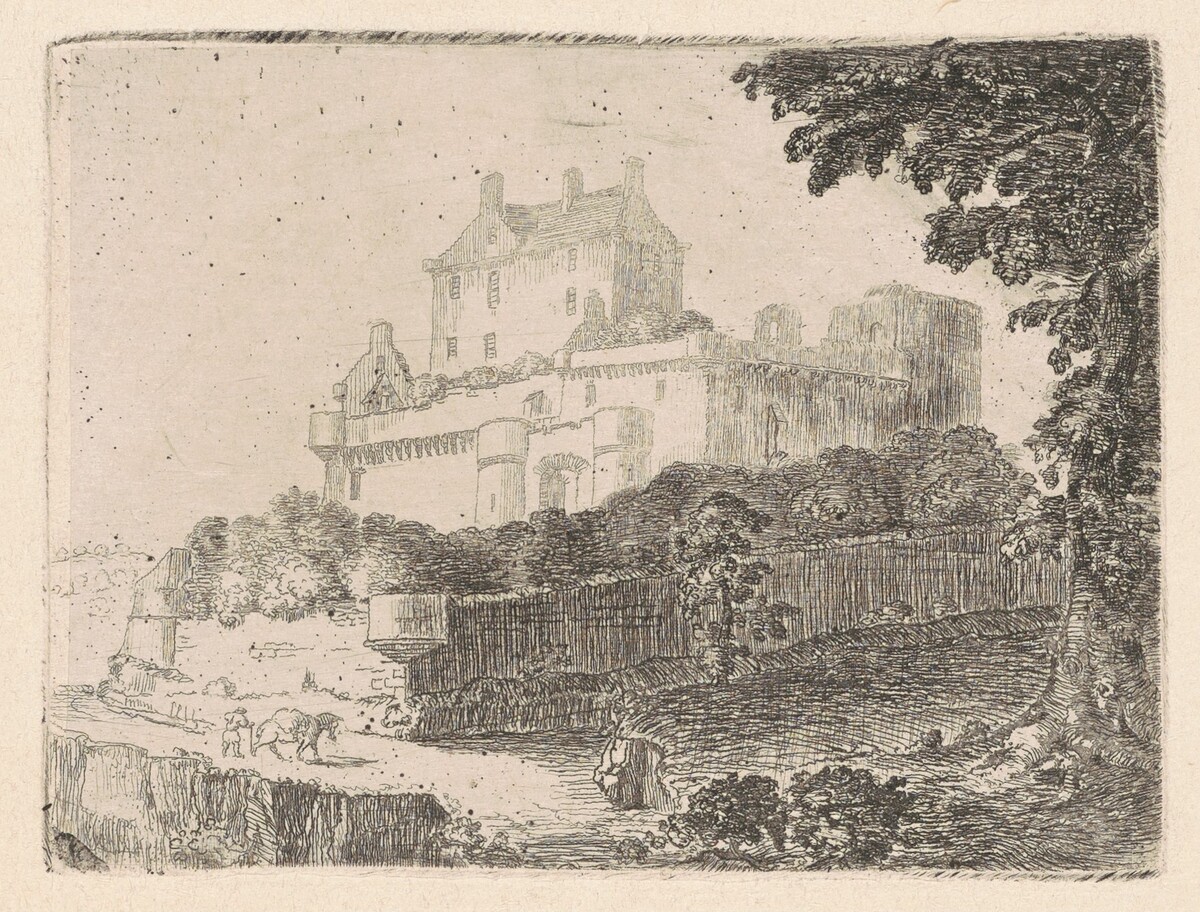 Dalhousie Castle I by John Clerk, of Eldin