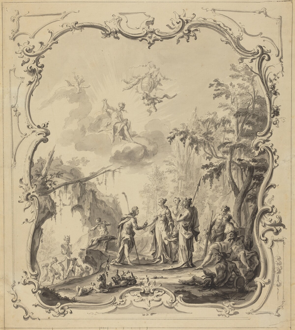The Judgment of Paris by Dutch(?) 18th Century