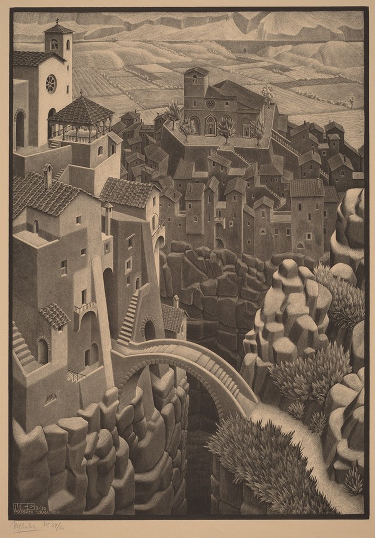 The Bridge by M.C. Escher