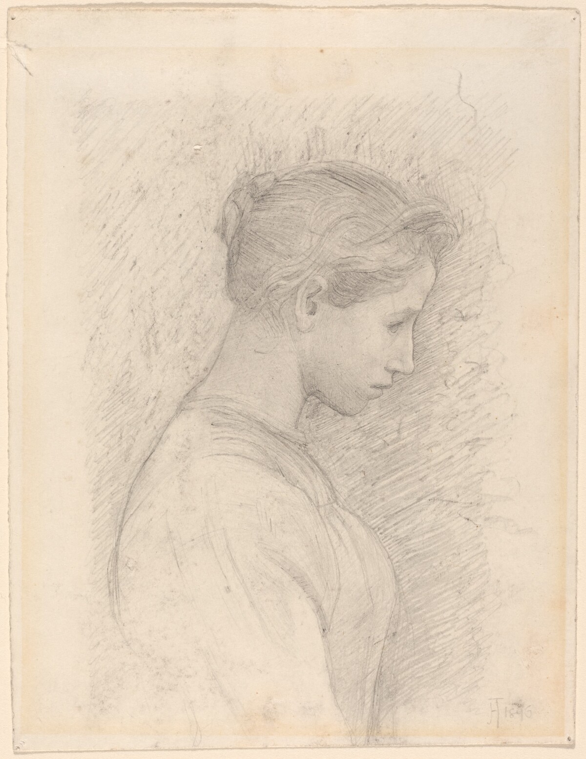 A Young Woman in Profile by Henry Tonks