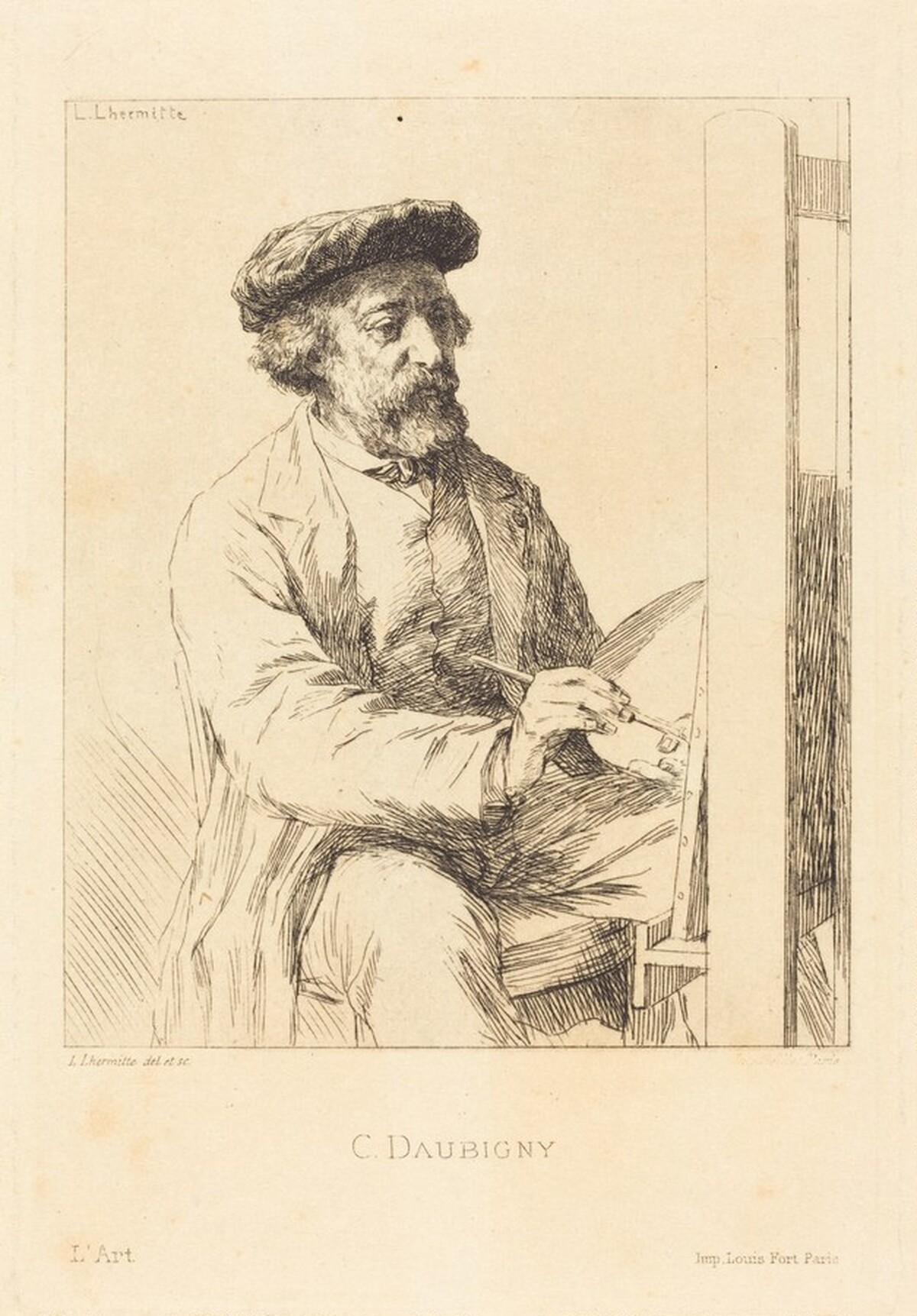 Daubigny by Léon-Augustin Lhermitte