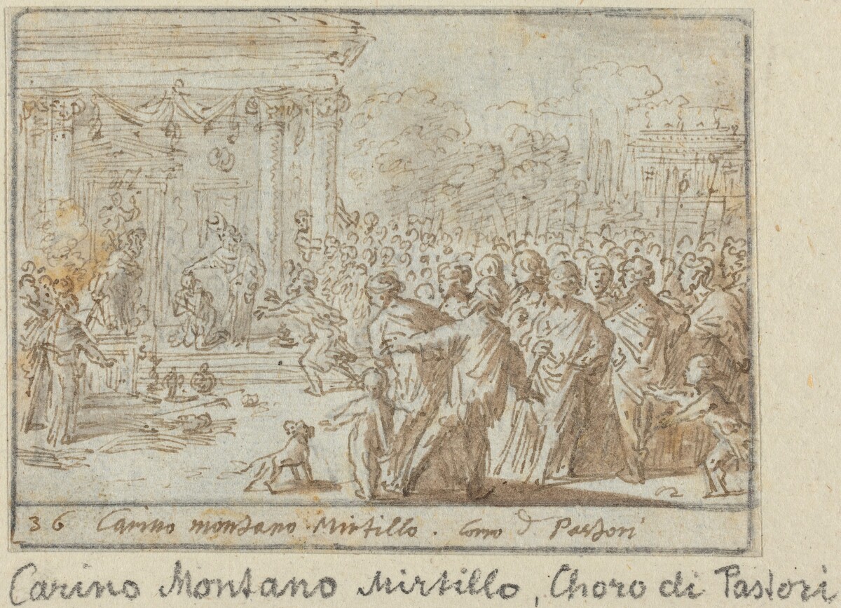 Chorus of Shepherds: Carino, Montano and Mirtillo by Johann Wilhelm Baur