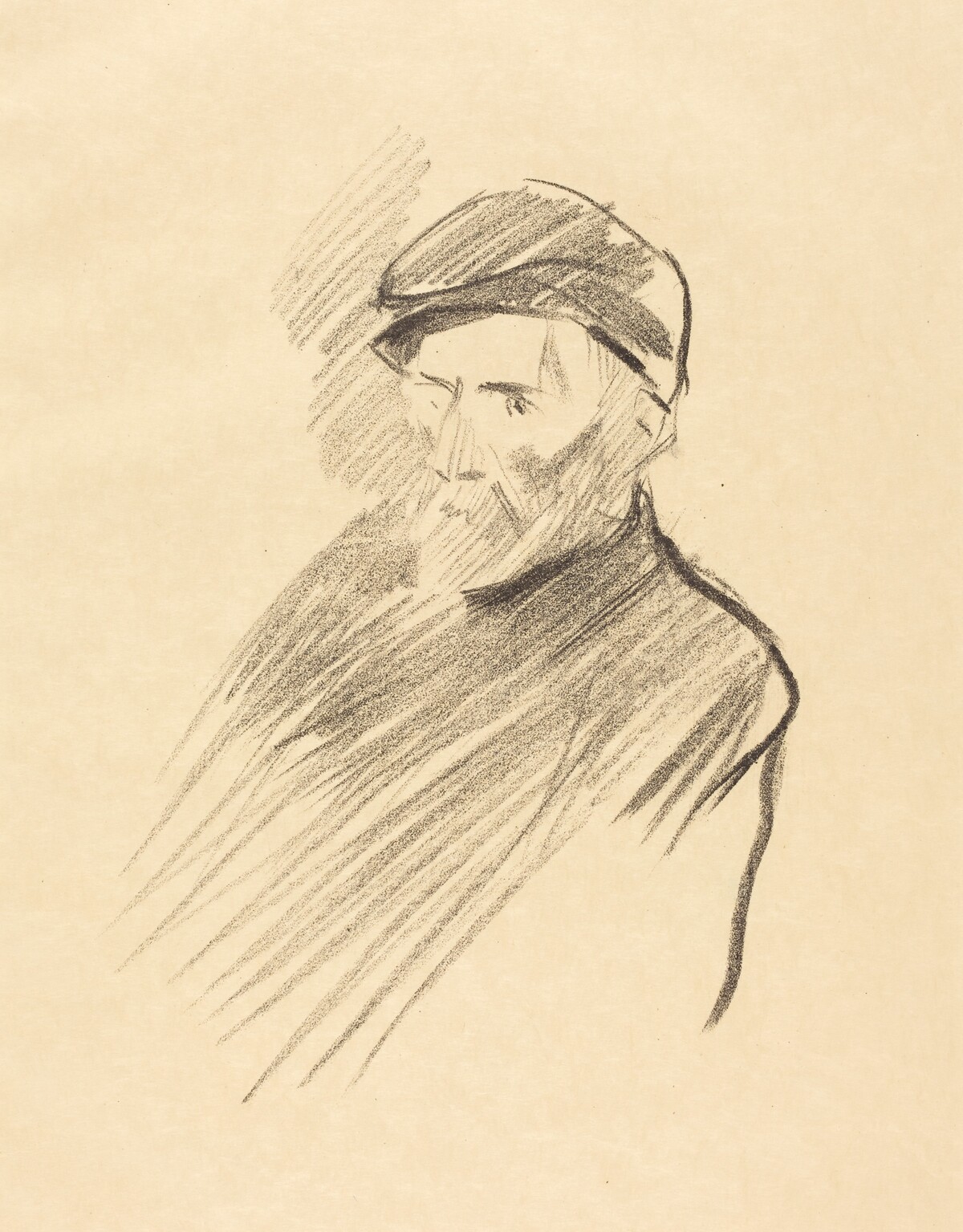 Portrait de Renoir (1ère planche) (Portrait of Renoir) (first plate) by Jean-Louis Forain